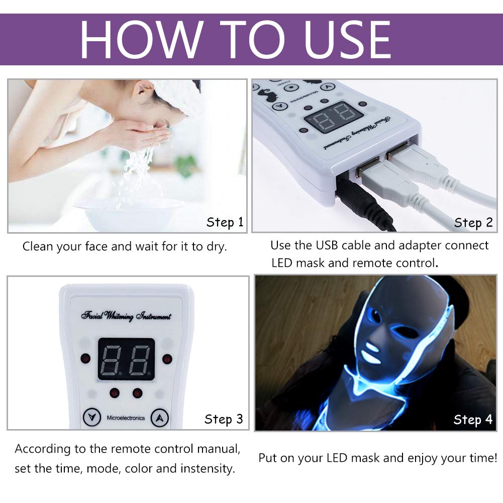 LED ansiktes mask